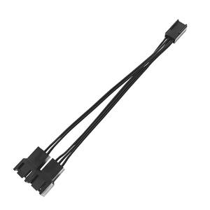 3-Pin y-splitter kablo çift Fan bağlantısı için CPU soğutucu ve PC kasa fanlar ile güvenli 3-Pin çift 3-Pin adaptörü - Product Image 1