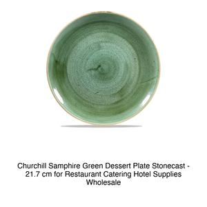 Samphire Green Dessert <b>Plate</b> 21.7 cm Churchill Stonecast -12-Ssgsevp81 - Product Image 2