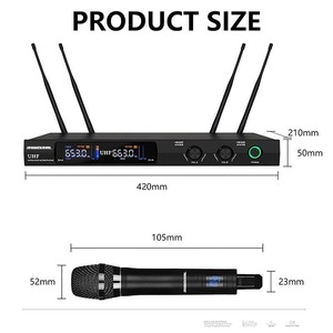 VM900专业无线便携式动态麦克风工厂批发，用于录音室和卡拉ok录音 - Product Image 5
