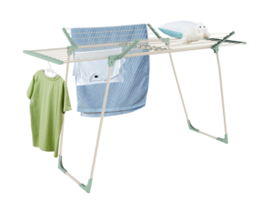 フリースタンドプレミアム折りたたみ式布乾燥機エアラータオルシェルフバルコニー用屋外ソリッド拡張可能大スペース衣類乾燥ラック - Product Image 2