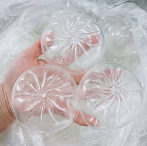ของเล่นบีบแก้เครียดรูปเปลือกซาลาเปาใส ขนาด 4 ซม. ทำมือ DIY วัสดุ TPR สำหรับเด็กผู้หญิงอายุ 14 ปีขึ้นไป - Product Image 1