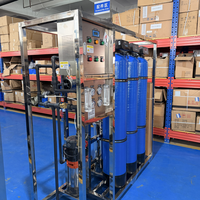 Système de purification d'eau RO commercial LEVAO 500LPH, machine d'osmose inverse, prétraitement au sable et au charbon pour les aliments et les boissons