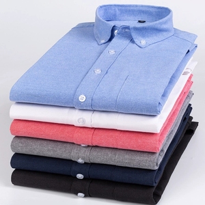 Camicia da lavoro <span class=keywords><strong>slim</strong></span> <span class=keywords><strong>fit</strong></span> antipiega e antistatica da <span class=keywords><strong>uomo</strong></span> per primavera e autunno, ideale per l'<span class=keywords><strong>abbigliamento</strong></span> maschile transfrontaliero - Product Image 1