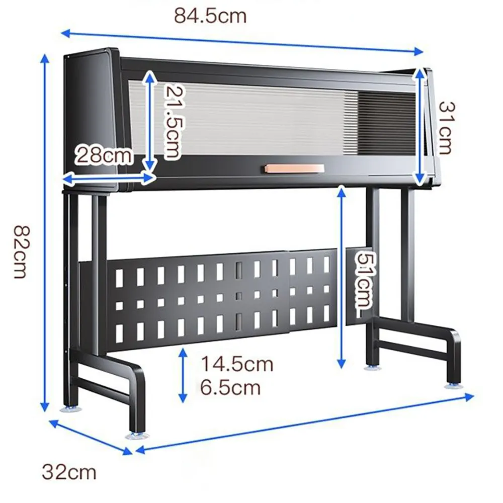 Custom doppio strato armadio da cucina in metallo filo accessorio piatto di essiccazione Rack scaffale organizzatore di stoccaggio con lavello scolapiatti