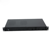 Amplificateur de puissance réseau industriel 1U pour montage en rack 19 pouces, châssis d'enceinte de serveur en acier galvanisé et aluminium