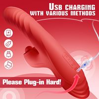 Vibromasseur rechargeable en forme de lapin, masseur de point G, godemiché vibrant, jouet rose pour femmes, conception étanche