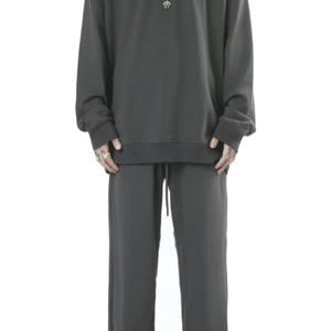 Supplier Custom Logo French Terry Cotton Heavy <b>Weight</b> Tracksuit Oversize Loose Hoodies Sweatpants Set <b>Blank</b> Sweatsuit - Product Image 5