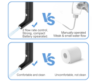 Pulvérisateur d'hygiène personnelle rechargeable de poche de bidet électrique portatif pour le nettoyage de toilette de Camping de voyage post-partum