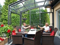 Solarium quatre saisons maison de soleil véranda en aluminium véranda économiser de l'énergie maisons en verre de véranda