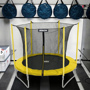 <span class=keywords><strong>Precio</strong></span> de fábrica, trampolín <span class=keywords><strong>grande</strong></span> para interiores con recinto de red de seguridad, trampolín resistente para niños para parque infantil en casa - Product Image 5