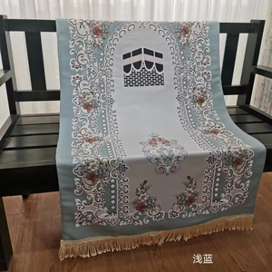 Alfombra de Oración Elegante, Ligera y Antideslizante de Alta Calidad, Manta de Adoración Musulmana Moderna Hecha a Mano para Uso Doméstico - Product Image 1