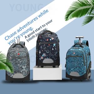 Nouveau sac à dos à roulettes Oxford avec fermeture éclair pour étudiants, unisexe, pour les voyages d'affaires, grande capacité de 20 à 35 L - Product Image 2