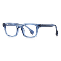 Lunettes anti-lumière bleue carrées TR CP pour hommes, lunettes optiques rétro tendance