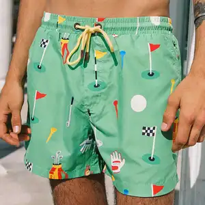 Custom Katoenen Cargo Hawaii Stijl Hoge Kwaliteit Shorts Mannen Plus Size Strand Ware Zwemshorts Voor Buitenshuis