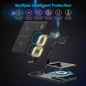 Nuevo <span class=keywords><strong>Cargador</strong></span> Inalámbrico Plegable 3 en 1, <span class=keywords><strong>Cargador</strong></span> Portátil de Carga Rápida de 30 W para Samsung, iPhone, Xiaomi, Huawei, <span class=keywords><strong>OPPO</strong></span> con Luces LED - Product Image 6