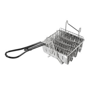 Stock Best Selling Mexican Deep Fryer Taco Shell Rectangular Fry Wire Basket con mango de plástico para <span class=keywords><strong>restaurante</strong></span> de <span class=keywords><strong>comida</strong></span> rápida - Product Image 1