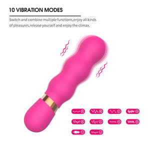 Forniture per adulti all'ingrosso Silicone ricaricabile Wufu piccolo vibrazione massaggio AV Stick donna 10 velocità <span class=keywords><strong>100</strong></span>% impermeabile AliExpress - Product Image 2