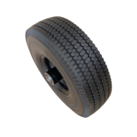 Roue pleine en mousse PU anti-crevaison 4.10/3.50-4, roue de remplacement en polyuréthane pour brouette, chariot de jardin et de ferme