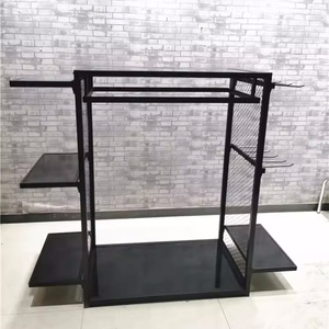 Stile industriale appendiabiti da uomo fabbrica personalizzato casco moto espositore per negozio di abbigliamento - Product Image 5