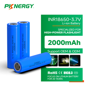 Yüksek Güçlü El Feneri için Yüksek Deşarjlı INR18650 3.7V 2000mAh Güvenilir Şarj Edilebilir Lityum İyon Pil, Taktik Ekipmanlar için - Product Image 1