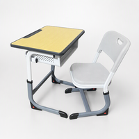 Meubles scolaires de haute qualité, ensemble table et chaise pour salle de classe moderne, bureaux scolaires durables