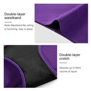 Incontinenza da <span class=keywords><strong>donna</strong></span> di alta qualità <span class=keywords><strong>taglie</strong></span> <span class=keywords><strong>forti</strong></span> biancheria intima a 4 strati a prova di perdite slip assorbenti periodo mestruale mutandine per le ragazze - Product Image 5