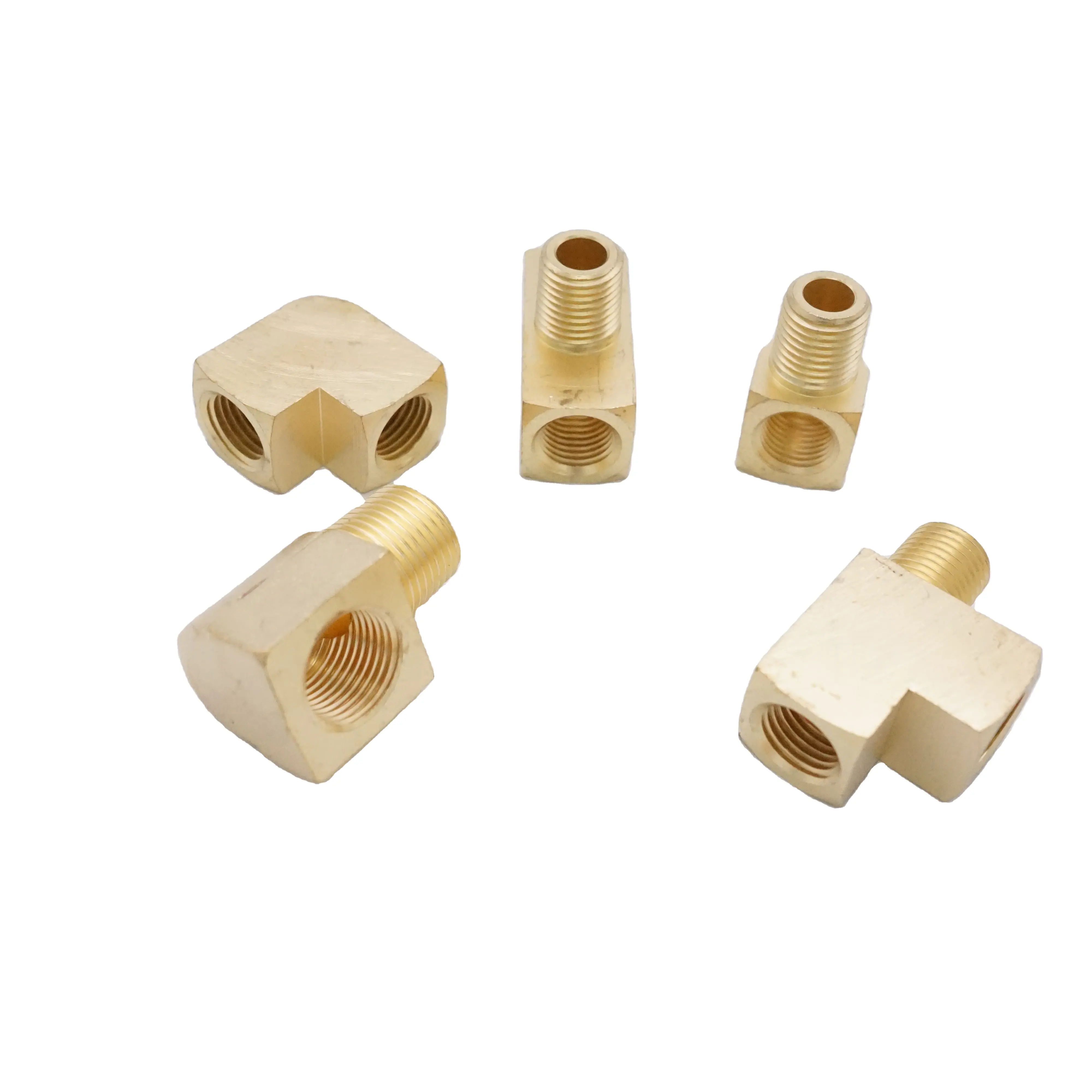 Brass pipe joint bar 90 degree elbow tee is used in various scenes such as refrigeration