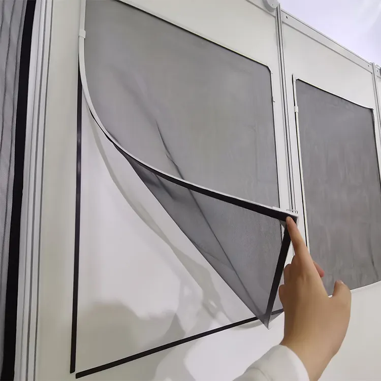 Nova janela de tela de inseto magnética, tamanho magnético-tela de moscas personalizada anti mosquito rede