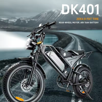 Vélo électrique robuste à gros pneu avec moteur de moyeu arrière et moteur sans balais à batterie au lithium VTT tout-terrain pour terrain de montagne