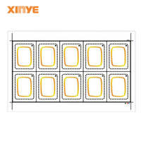 Disposition RFID prélaminage incrustation pvc 25 feuilles Mifare Desfire EV1 EV2 EV3 2K 4K 8K octets pour la fabrication de cartes rfid
