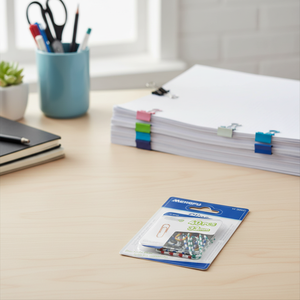 Mengfu M-0040 40pcs 33mm Zebra <b>Pattern</b> <b>Paper</b> Clips Office School Supplies Magnet Metal Plastic Material Made in China - Product Image 3