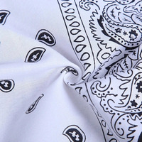 Bandeau et cache-cou personnalisés à imprimé cachemire |   Écharpe carrée de style hip-hop cowboy pour hommes et femmes