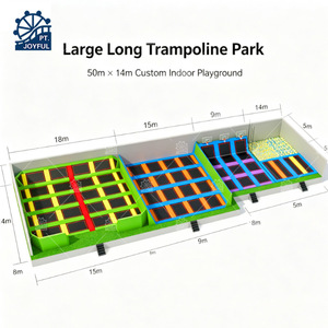 Equipo de Parque de Diversiones Comercial Interior Personalizado de Gran Tamaño con Parque de Trampolines Interior de Alta Seguridad para Niños - Product Image 3