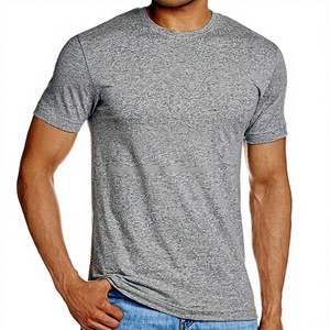 Camiseta Lisa de Cuello Redondo en Mezcla de Algodón – 100% Algodón Orgánico, Felpa Ecológica, Ropa Casual Elegante - Product Image 1