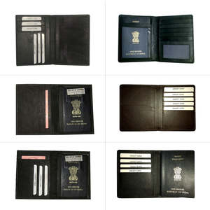 Porte-passeport en cuir véritable de qualité supérieure, étui de voyage durable en cuir pour hommes et femmes, pour le bureau et l'usage quotidien - Product Image 3