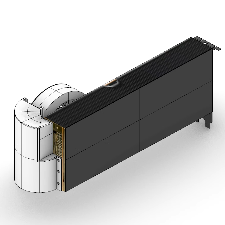 U-shaped silent turbo fan-35cm long