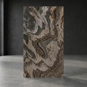 Carreaux de porcelaine émaillée brillante Lawa Karakatakin 600x1200mm, qualité supérieure, pour murs et sols intérieurs, design hôtelier - Product Image 3