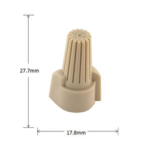 U & Lリストの標準22-8AWG100pcsHP12タンツイストオンウィングナットワイヤーコネクタナット - Product Image 1