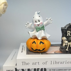 Árbol de Halloween, mecedora de demonio, adorno, nuevo estilo, decoración de escritorio para el hogar, fantasma, calabaza, coche, artesanías de resina para embrujadas - Product Image 3