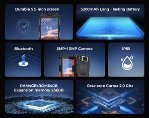 Coletor de Dados Industrial Portátil Android LF 134.2KHz FDX-B/HDX 5.5\" 4GB/64GB Leitor de Código de Barras Rastreamento de Gado/Animais de Estimação - Product Image 4