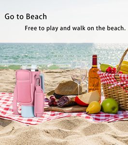 Sac de transport pour bouteille d'eau avec poche pour téléphone pour Stanley Cup 40oz, pochette en néoprène pour bouteille d'eau avec sangle réglable - Product Image 5