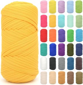 Premium Soft High Tenacity Eco-Friendly T-Shirt Yarn Crochet Knitting 100% Polyester Washable Chunky DIY <b>Baskets</b> Bags Home Decor - Product Image 1
