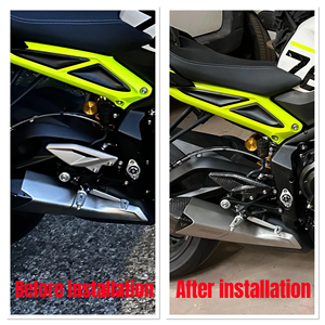 Pédales en fibre de carbone 765RS, accessoire de moto, protège-talons, pédale pour Triumph <span class=keywords><strong>Street</strong></span> Triple <span class=keywords><strong>660</strong></span> 765R RS - Product Image 5