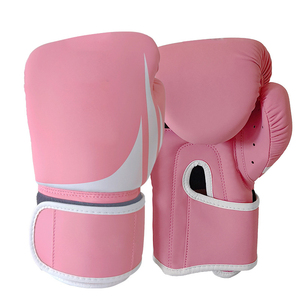Skyhope-D Gants de <span class=keywords><strong>boxe</strong></span> antidérapants en PU <span class=keywords><strong>blanc</strong></span> avec logo personnalisé de 14oz avec fermeture Velcro et ajustement universel pour l'entraînement sportif des adultes - Product Image 4