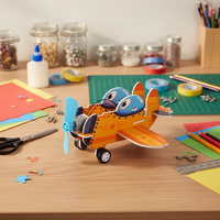 Kit de construction éducatif STEM pour enfants : Modèle d'avion à assembler soi-même pour l'apprentissage scientifique
