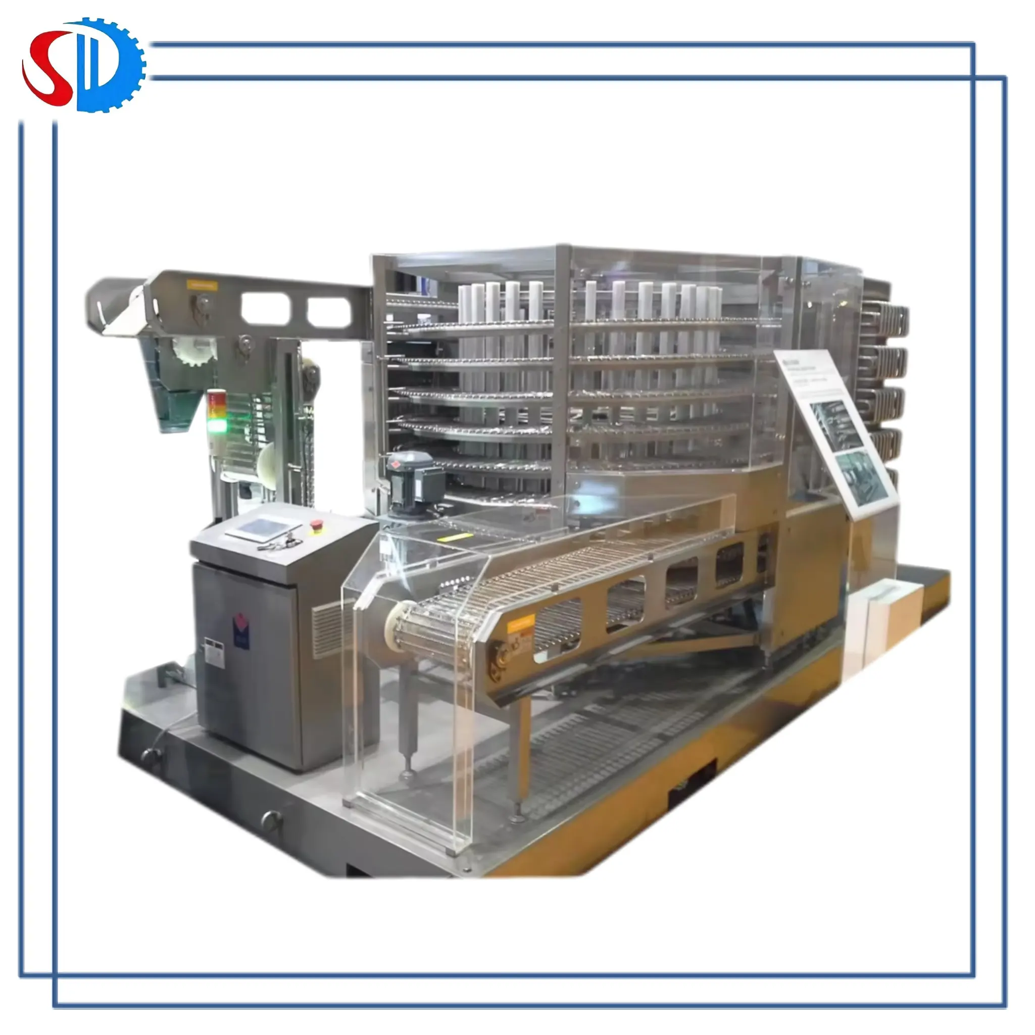 High-efficiency and Energy-saving Spiral Freezer/Single-Double Spiral Quick-Freezing Machine for ice cream/pastry/meat