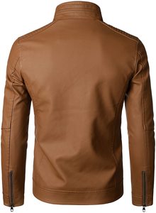 Vente en gros à bas prix de vestes en cuir pour hommes vêtements de rue votre propre conception vestes en cuir personnalisées - Product Image 6