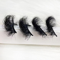 Fournisseur de gros de bandes de faux cils en vison moelleux de longueur moyenne 3D