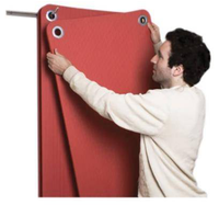 Tapis de yoga NBR haute densité avec œillets pour accrochage mural, épaissi, élargi et allongé