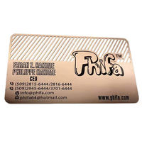 Carte Métallique Personnalisée Or Rose et Noir Gravure Laser Sérigraphie pour Programme de Fidélisation VIP de Luxe